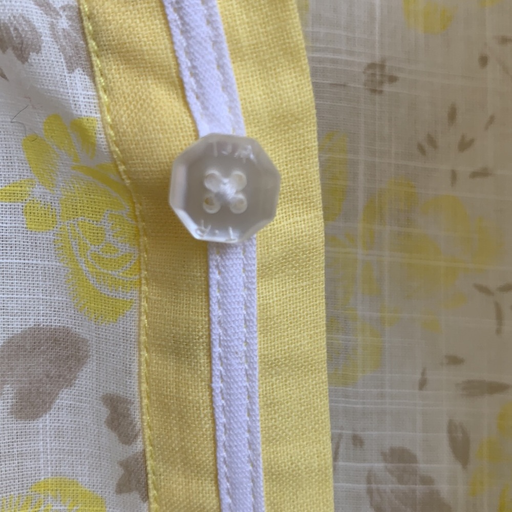 NEW! PALM BEACH HIGH END & PERFECT LOOK!! FAB LINEN FLOWERED BLOUSE…NWT & MINT❣️ - Picture 7 of 13